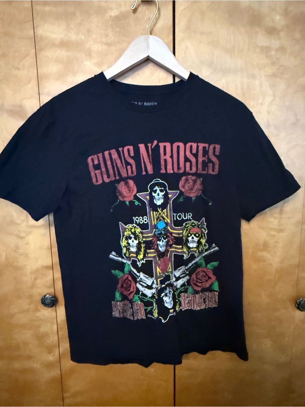 1988 Tour Graphic Print Tee - Guns N’ Roses Black Size Medium
